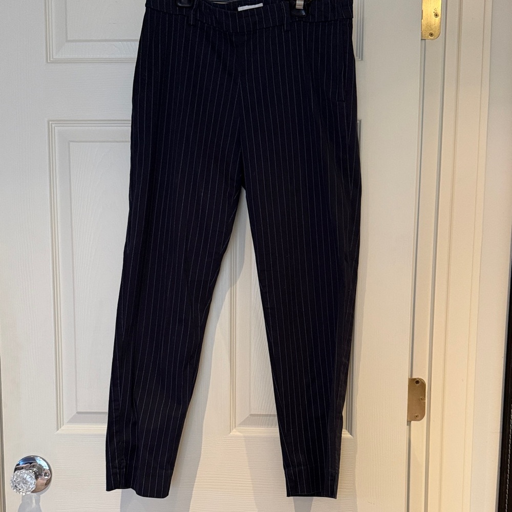 Men's Black Pinstripe Pants